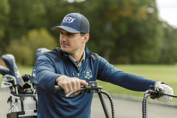 Rainmaker Quarter-Zip (Blue) – Fury Golf