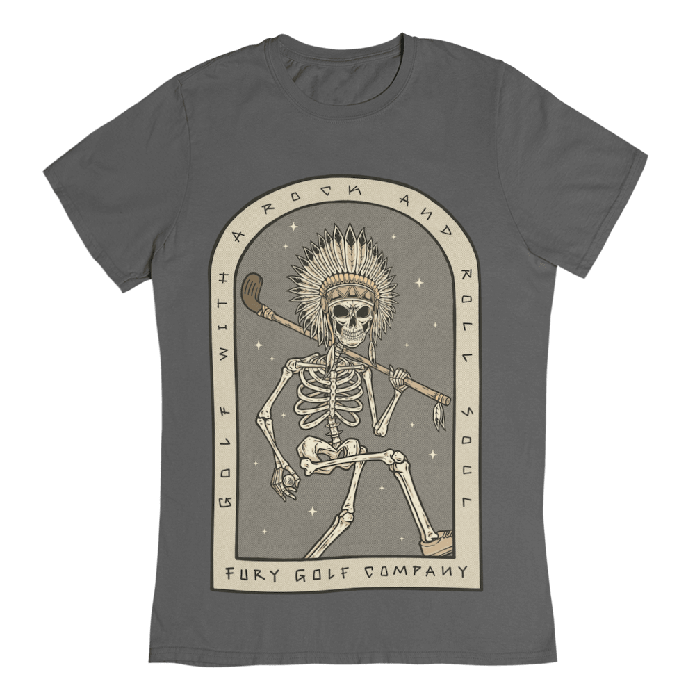 Skull Chief Strutter Golf T-Shirt | Fury Golf